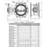 Затвор ЭНЭКОС Вр1 DN 700 PN 16 поворотный фланцевый с двойным эксцентриком с редуктором и переходником под ключ 24 2