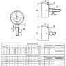 Термоманометр ЭКОМЕРА МД04-80 Ду 80 мм Ру 0-1,6 МПа Т 0-120C 1/4'' с переходником на 1/2'' 4