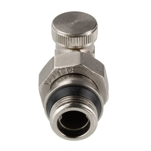 Клапан радиаторный Valtec VT.019.NER 1/2" x 3/4" (евроконус) DN 15 PN 10 настроечный угловой с самоуплотняющимся полусгоном