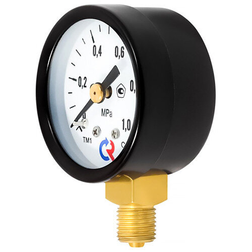 Манометр РОСМА ТМ-110Р.00 (0...0,4 МПа) Дкорп=40мм кл. 2,5 G1/8" общетехнический радиальный 00000000521