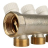 Коллектор распределительный STOUT SMB 6851 4 отвода ВР-НР 1"х3/4" DN 25 PN 10 с запорными клапанами 3