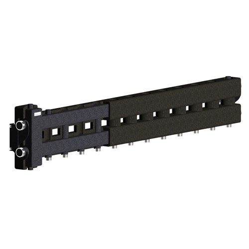 Коллектор распределительный GIDRUSS BM-80-7D.EPP 7-ми контурный НР 1 1/4"x1" Ду 32 Ру 6 балансировочный в термоизоляции