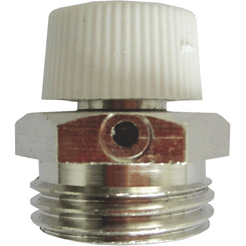 Воздухоотводчик ручной латунный Aquasfera 5007 DN 15 PN 10 резьба - 1/2'', покрытие - никель, с маховиком, резьбовой НР, 5007-01