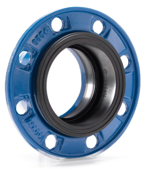 Фланец AVK COMBI 05/62 DN 65/75 PN 10/16 обжимной нефиксирующего типа для ПВХ труб