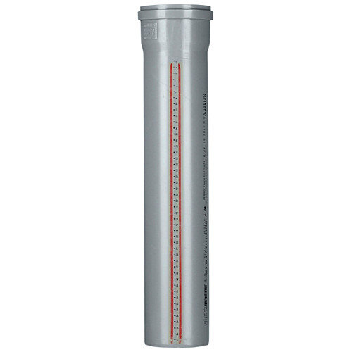 Труба канализационная PP-H Ostendorf HT HTEM DN 160х3,9х250 цвет серый