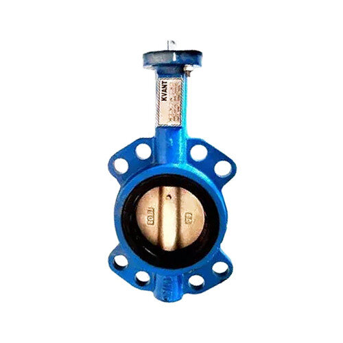 Затвор Kvant Ду 600 Ру 10 дисковый поворотный межфланцевый корпус-чугун диск-нержавеющая сталь EPDM с голым штоком