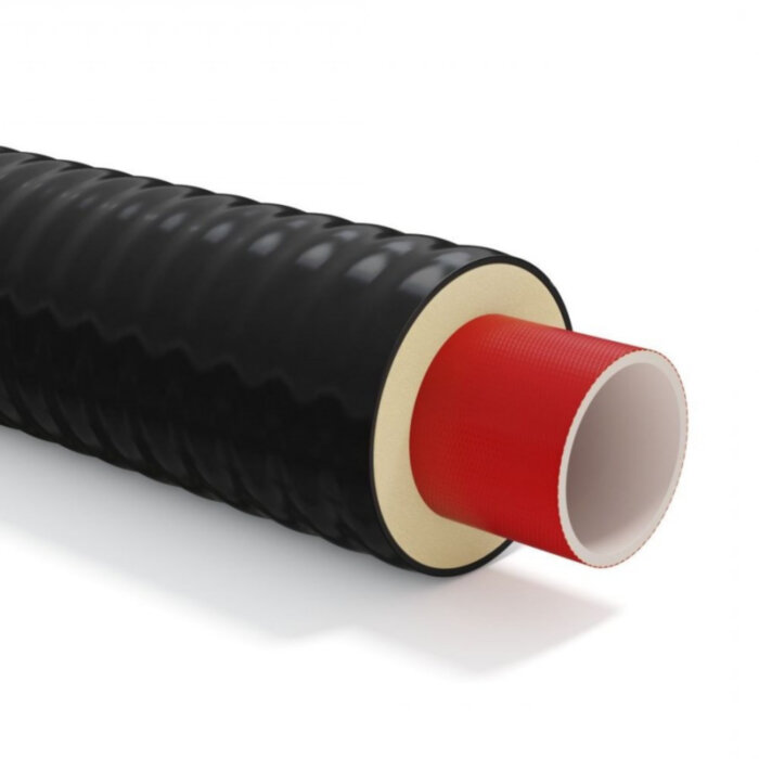 Гибкая труба в ППУ изоляции ТВЭЛ-ПЭКС-К 10 бар 140/180