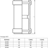 Муфта надвижная PP-MD Ostendorf Skolan Safe SKU DN 75 (ремонтная) 2