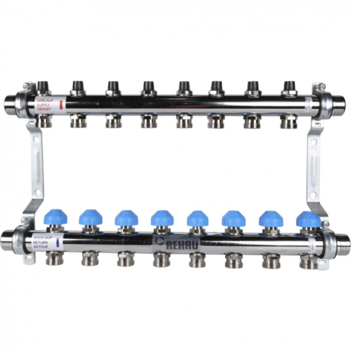 Распределительный коллектор REHAU HKV на 8 контуров