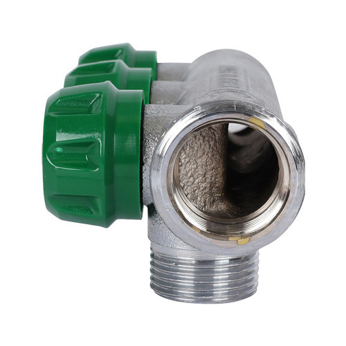 Коллектор распределительный STOUT SMB 6850 3 отвода ВР-НР 3/4" DN 20 PN 16 с регулирующими клапанами 3