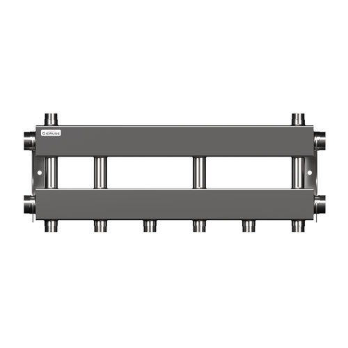 Коллектор распределительный GIDRUSS MKSS-150-3x25 4-х контурный НР 1 1/2"x1" Ду 40 Ру 6 модульный 1