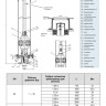 Воздушный вантуз Hawle 9822 DN 50/2055 мм PN16 для безколодезной установки 2