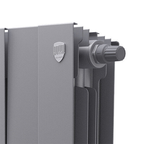 Радиатор биметаллический Royal Thermo PianoForte 500 VD (8 секций) Silver Satin