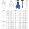 Задвижка FAF 6010D DN 500 PN 10 фланцевая с обрезиненным клином с маховиком 2