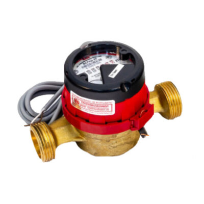 Счетчик для горячей воды Тепловодомер ВСГНд-20 класс С крыльчатый одноструйный резьбовой с импульсным выходом