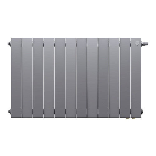 Радиатор биметаллический Royal Thermo PianoForte 500 VD (12 секций) Silver Satin