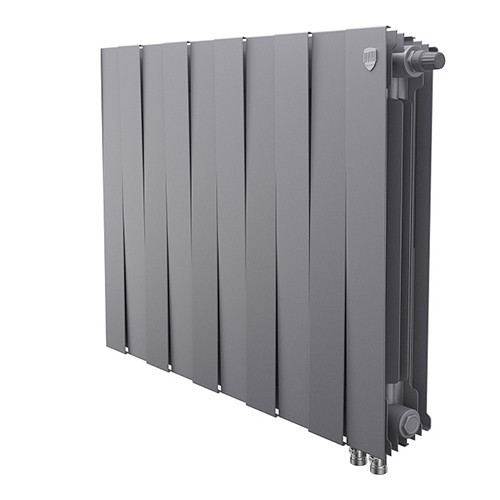 Радиатор биметаллический Royal Thermo PianoForte 500 VD (12 секций) Silver Satin 2