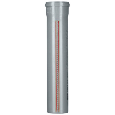 Труба канализационная PP-H Ostendorf HT HTEM DN 160х3,9х3000 цвет серый