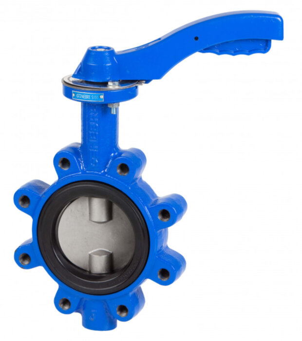 Затвор дисковый поворотный межфланцевый Genebre 2108 Ду150 Ру16 чугунный