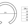 Кольцо фиксирующее Stahlmann DN 15 из латуни 2
