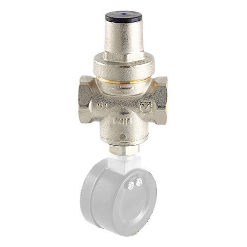 Редуктор давления VALTEC VT.088.N.0555SM 3/4'' DN 20 PN 16 поршневой, регулируемый, прямого действия, без манометра-индикатора, латунный с никелевым покрытием