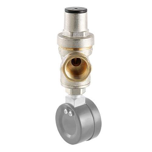 Редуктор давления VALTEC VT.088.N.0555SM 3/4'' DN 20 PN 16 поршневой, регулируемый, прямого действия, без манометра-индикатора, латунный с никелевым покрытием