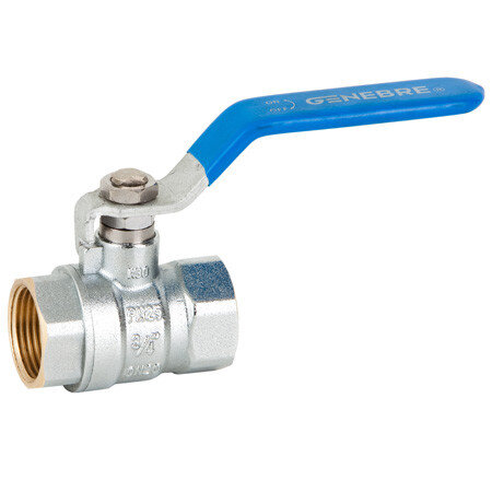 Кран шаровой латунный GENEBRE 3029 Ду20 Ру25 резьбовой ВР/ВР ручка