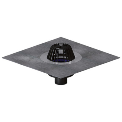 Кровельная воронка HL62H/7 DN 75 стандарт с гидроизоляционным полимербитумным полотном для плоской кровли