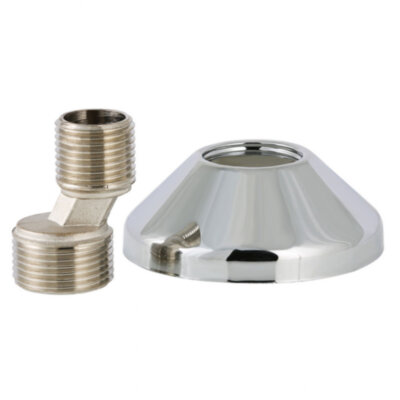 Латунный эксцентрик VALTEC 3/4" х 1/2" с декоративной чашкой VTr.670.N.0504