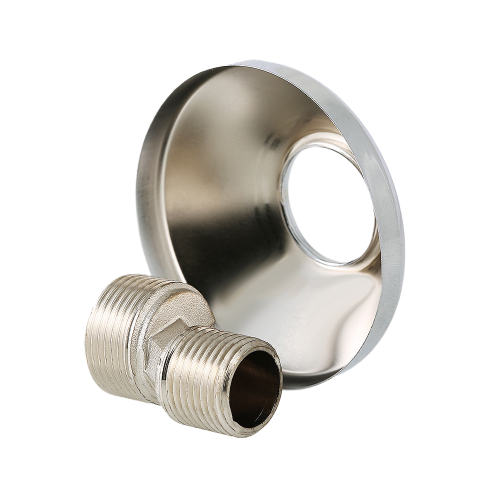 Латунный эксцентрик VALTEC 3/4" х 1/2" с декоративной чашкой VTr.670.N.0504