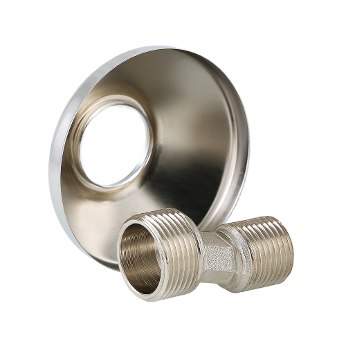 Латунный эксцентрик VALTEC 3/4" х 1/2" с декоративной чашкой VTr.670.N.0504