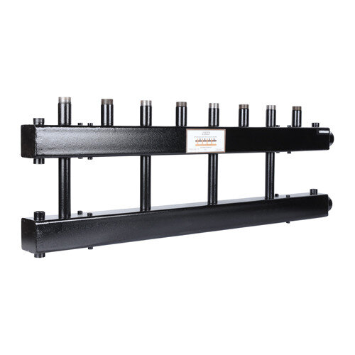 Коллектор распределительный Askon Дублер КК-25М/125/40/4D 4-х контурный ВР-НР 1"x1 1/2" Ду 25 Ру 6 без теплоизоляции