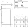 Тройник бесшумный PP-MD Ostendorf Skolan Safe SKEA-HT DN 110/50х45° с выходом на в/канализацию 2