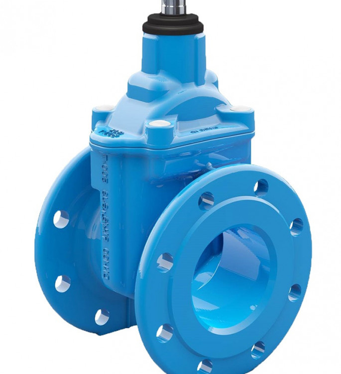 Задвижка (Talis) Belgicast BV-05-47 DN600 PN10/16 фланцевая клиновая чугунная под электропривод обрезиненным клином