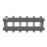 Коллектор распределительный GIDRUSS MKSS-150-6DUx25 7-ми контурный НР 1 1/2"x1" Ду 40 Ру 6 модульный 1