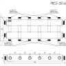 Коллектор распределительный GIDRUSS MKSS-150-6DUx25 7-ми контурный НР 1 1/2"x1" Ду 40 Ру 6 модульный 2