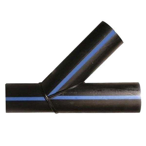 Тройник 315 мм SDR17 45° ПЭ100 равнопроходный сварной сегментный ПНД 1