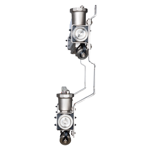 Коллекторная группа VALTEC VTc.579.EMNX.0610 10-ти контурный ВР-НР 1"x3/4" DN 25 PN 10 с регулирующими клапанами и расходомерами 2