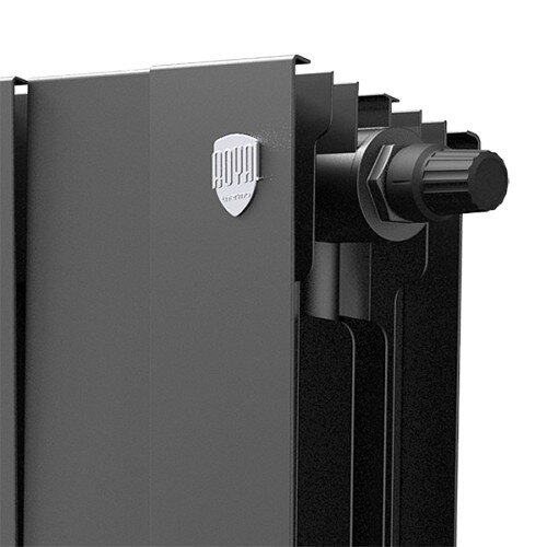 Радиатор биметаллический Royal Thermo PianoForte 500 VD (8 секций) Noir Sable