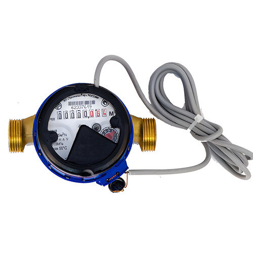 Счетчик для холодной воды Тепловодомер ВСХд-15-02 (110 мм) крыльчатый одноструйный резьбовой с импульсным выходом