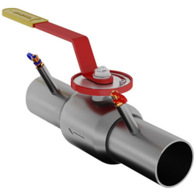 Кран шаровой балансировочный Маршал 10нж47фт-01 11ЦрП.01.1 DN 40/32 PN 40 стандартнопроходной под приварку