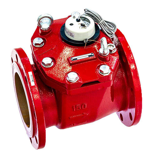 Счетчик для горячей воды Тепловодомер ВСТН-150 турбинный фланцевый с импульсным выходом