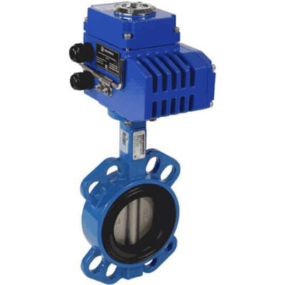 Затвор дисковый чугунный Benarmo 2011HA DN 200 PN 16 поворотный межфланцевый с электроприводом Q-250 380В
