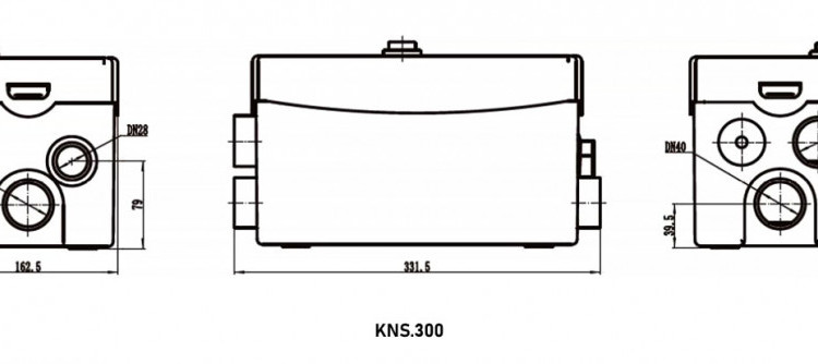 Насосная станция VALFEX VF.KNS.300 DN 40 канализационная 2