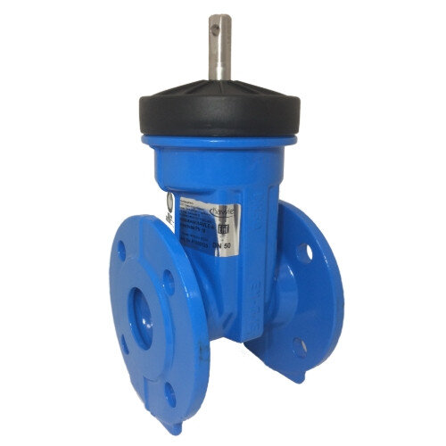 Задвижка HAWLE 4000A DN 65 PN 10/16 фланцевая клиновая чугунная с обрезиненным клином короткая в монолитном корпусе