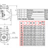 Клапан Tecofi CB3240 DN 40 обратный створчатый фланцевый PN 16 2