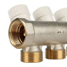 Коллектор распределительный STOUT SMB 6851 4 отвода ВР-НР 3/4" DN 20 PN 10 с запорными клапанами 3