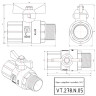 Кран шаровой VALTEC VALGAS 3/4" Ду20 Ру40 с внутренней-наружной резьбой VT.278.N.05 4