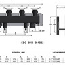 Коллектор распределительный STOUT SDG-0018 2-х контурный ВР-НР 1 1/2" DN 40 PN 4 с гидравлическим разделителем 3