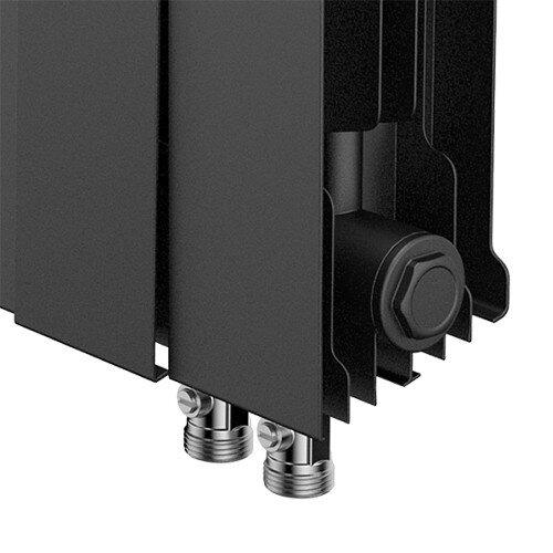 Радиатор биметаллический Royal Thermo PianoForte 500 VDR (8 секций) Noir Sable